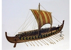foto modelo do navio viking Gokstad