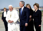 Fotos Papa Bento XVI e George W. Bush