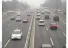 Fotos rodovia com poluição em Pequim 