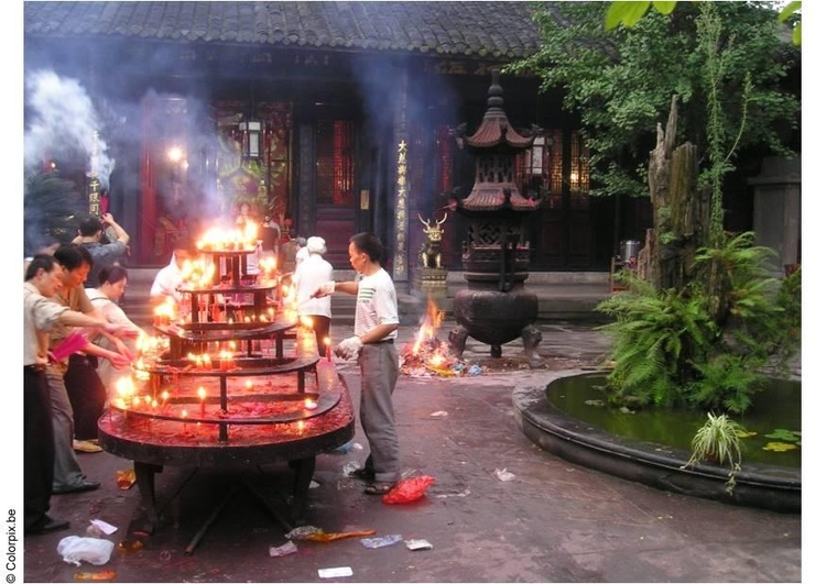Foto templo em Chendu