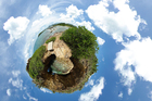 Foto terra - efeito panorama
