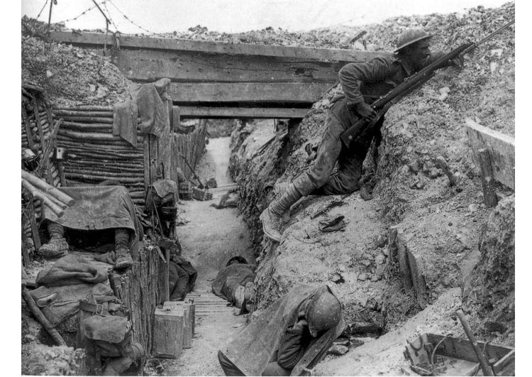 Foto trincheiras - batalha de Sommes 