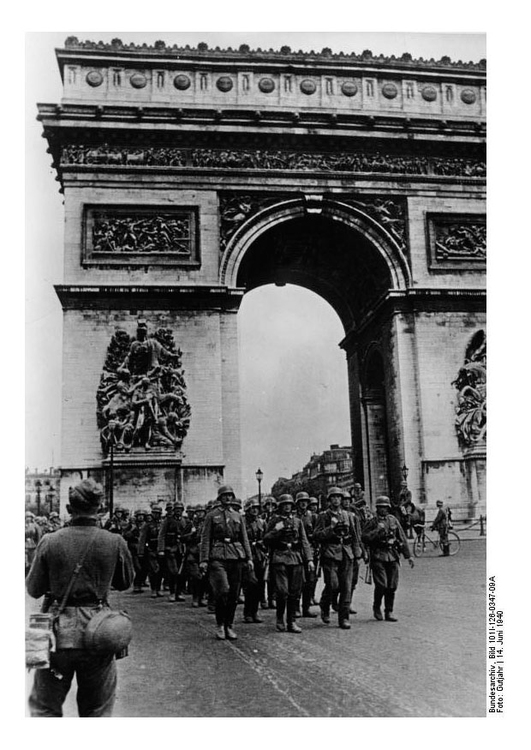 Foto tropas alemÃ£s em Paris