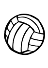 Página para colorir voleibol