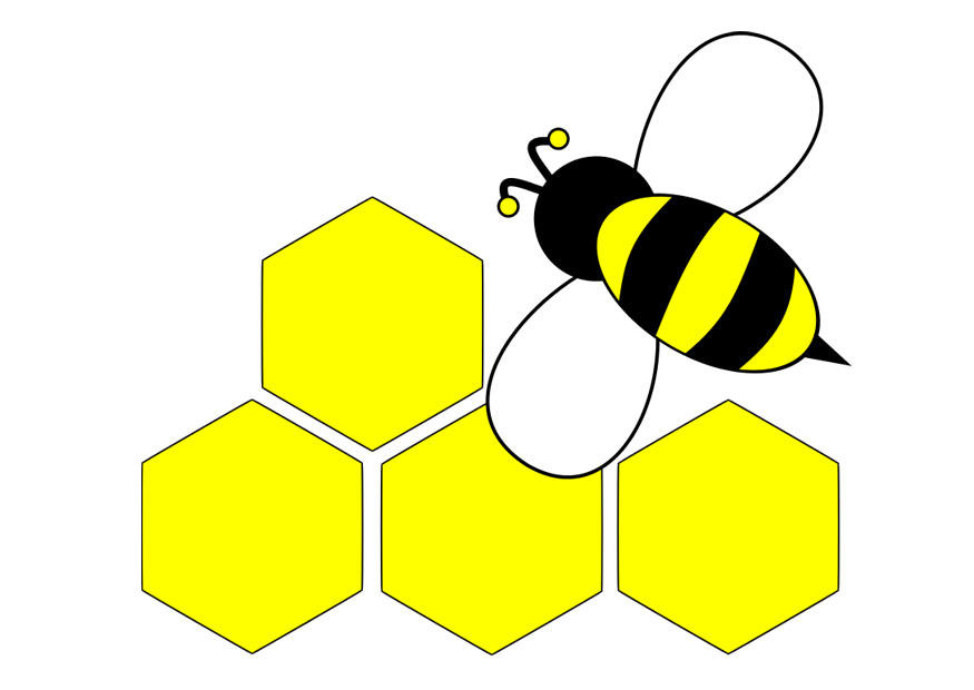 imagem abelha - parte de trÃ¡s 