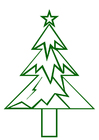 árvore de Natal com estrela de Natal