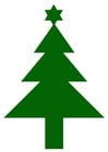 árvore de Natal com uma estrela 
