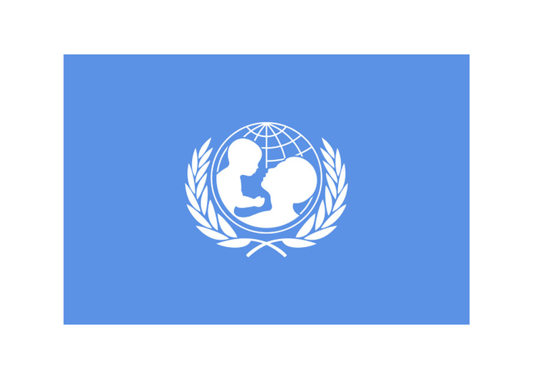 imagem bandeira da UNICEF 