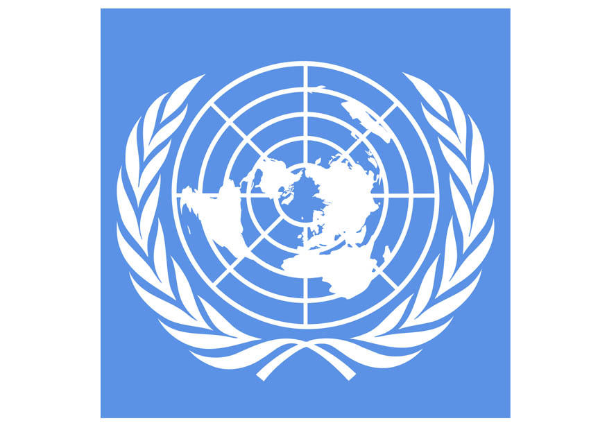 imagem bandeira das NaÃ§Ãµes Unidas
