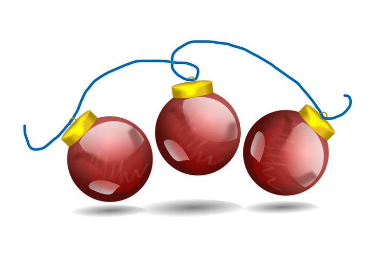 imagem bolas de Natal