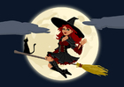 bruxa de Halloween 