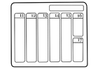 Página para colorir calendário