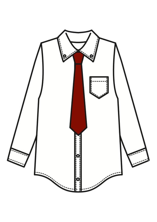imagem camisa com gravata