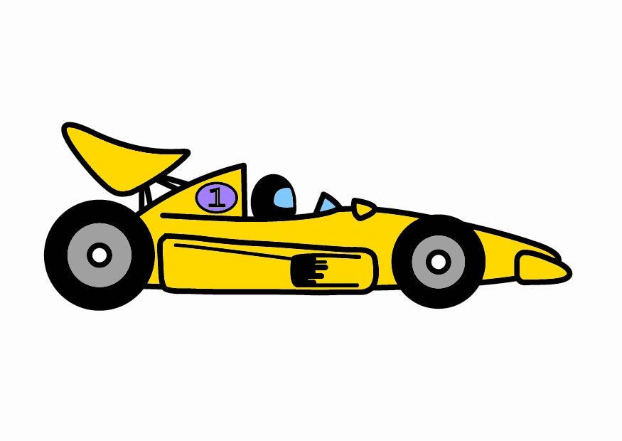 Desenho de Carro de F1 para Colorir - Colorir.com