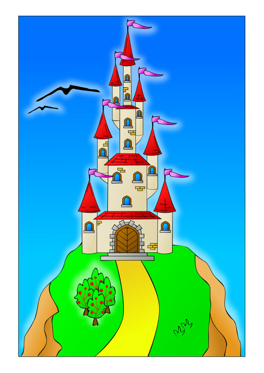 imagem castelo de contos de fadas