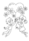 Página para colorir dia das mães