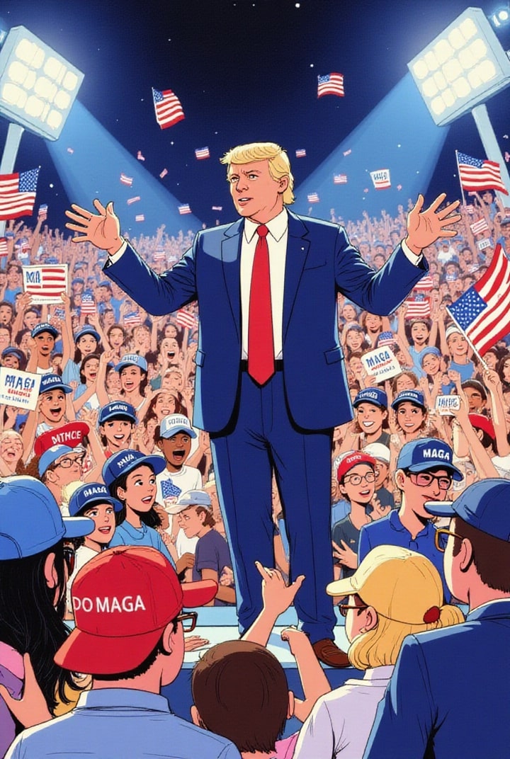 imagem donald trump em reuniÃ£o