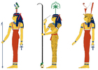 Hathor, Seshat e Mut