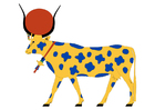 imagem hathor - vaca