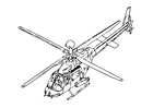 Página para colorir helicóptero