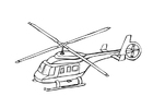 Página para colorir helicóptero