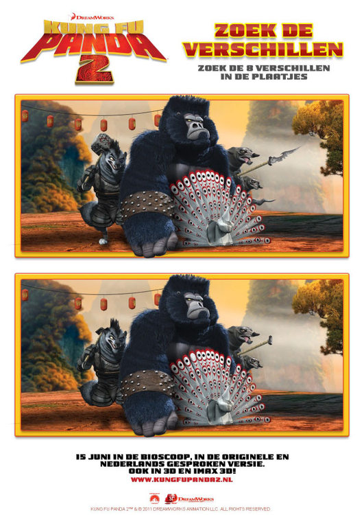 imagem jogo dos erros - Kung Fu Panda 2