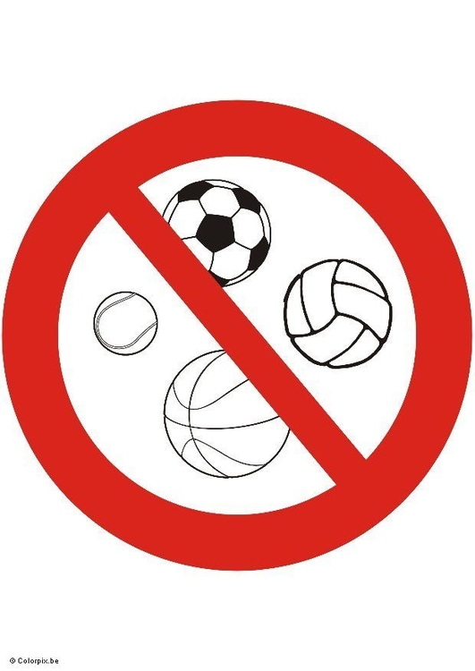 imagem jogos com bola nÃ£o permitidos