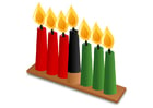 imagem Kwanzaa - velas 