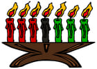 imagem Kwanzaa - velas