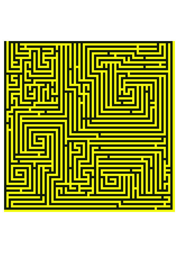 imagem labirinto - amarelo