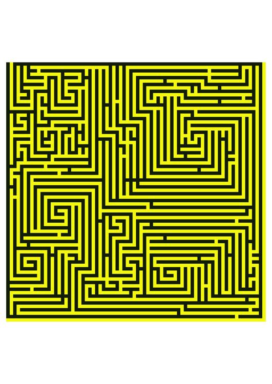 labirinto - amarelo
