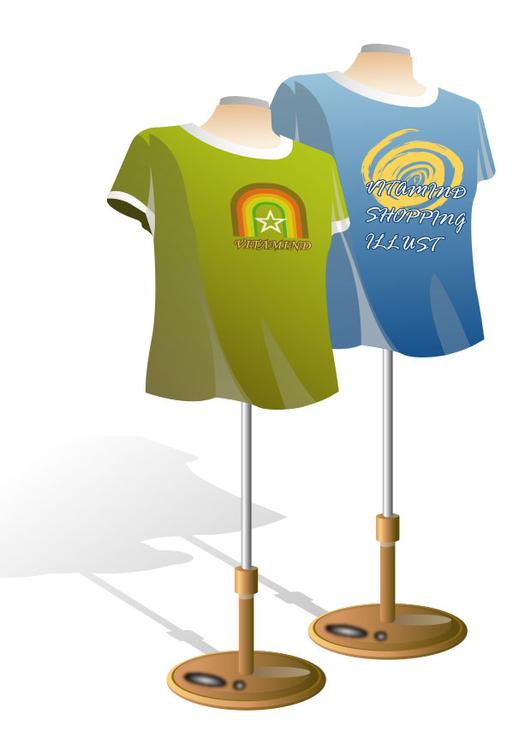 manequins de camisetas 