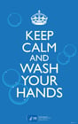 imagem mantenha a calma e lave as mãos