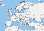 mapa branco da Europa