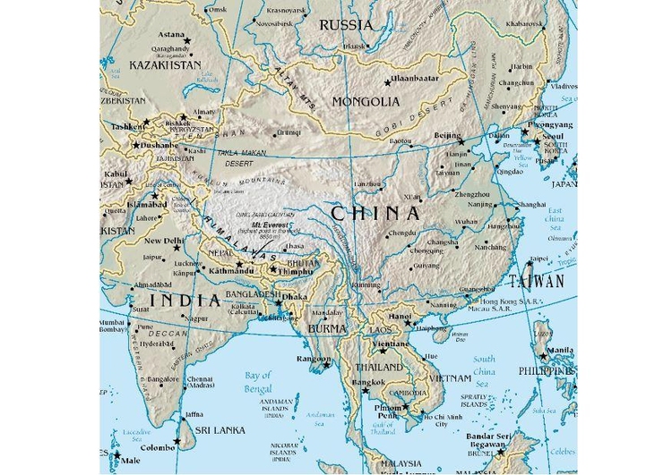 imagem mapa da China