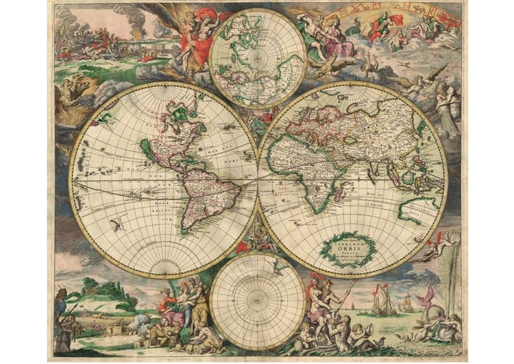 imagem mapa-mundi 1689