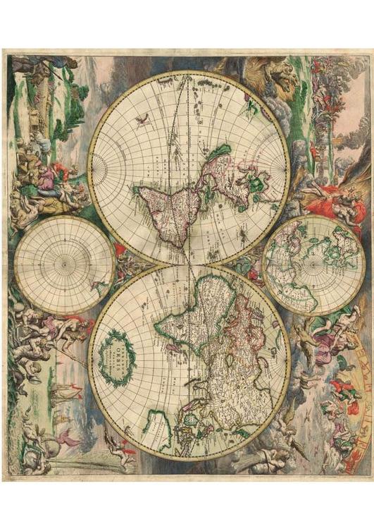 mapa mÃºndi 1689