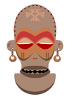 imagem mÃ¡scara africana - Zaire e Angola