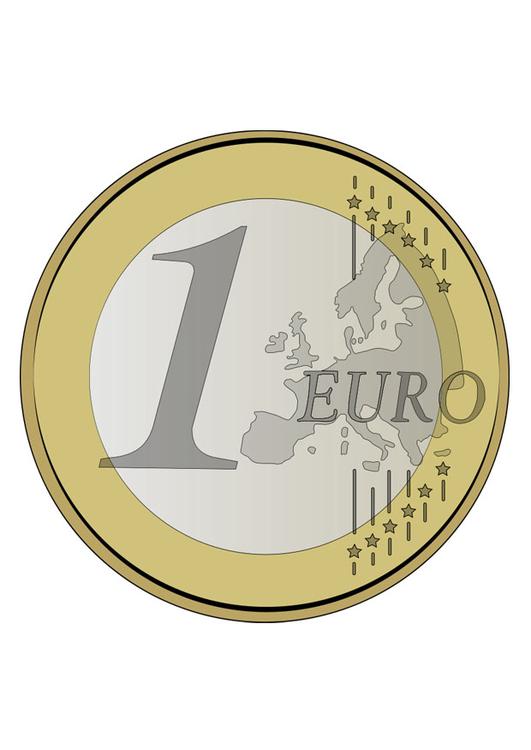 moeda de 1 Euro