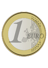 moeda de 1 Euro