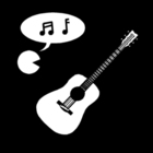 Página para colorir música - cantar e instrumentos