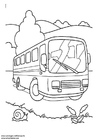 Página para colorir ônibus