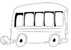 Página para colorir ônibus