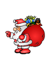 Papai Noel com brinquedos