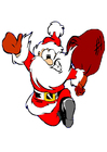 Papai Noel correndo