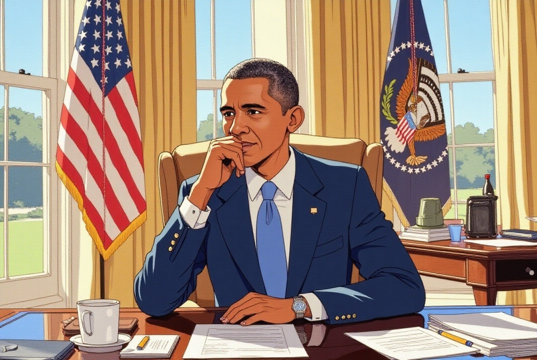 Presidente Obama no Salão Oval