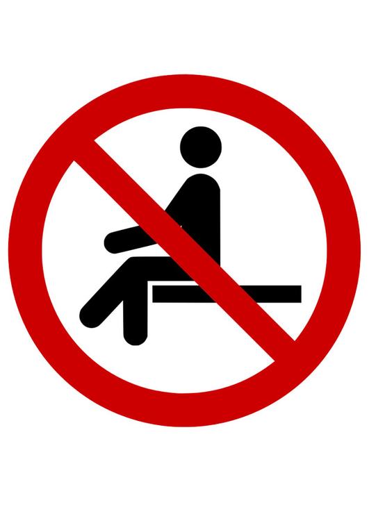 proibido sentar