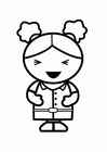 Página para colorir rir 
