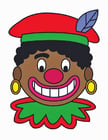 imagem rosto de Zwarte Piet