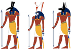 imagem Set, Horus e Anubis